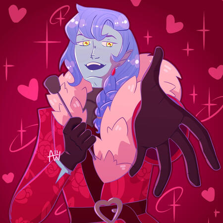 Fanart of Monster Prom&#39;s Interdimensional Space Prince